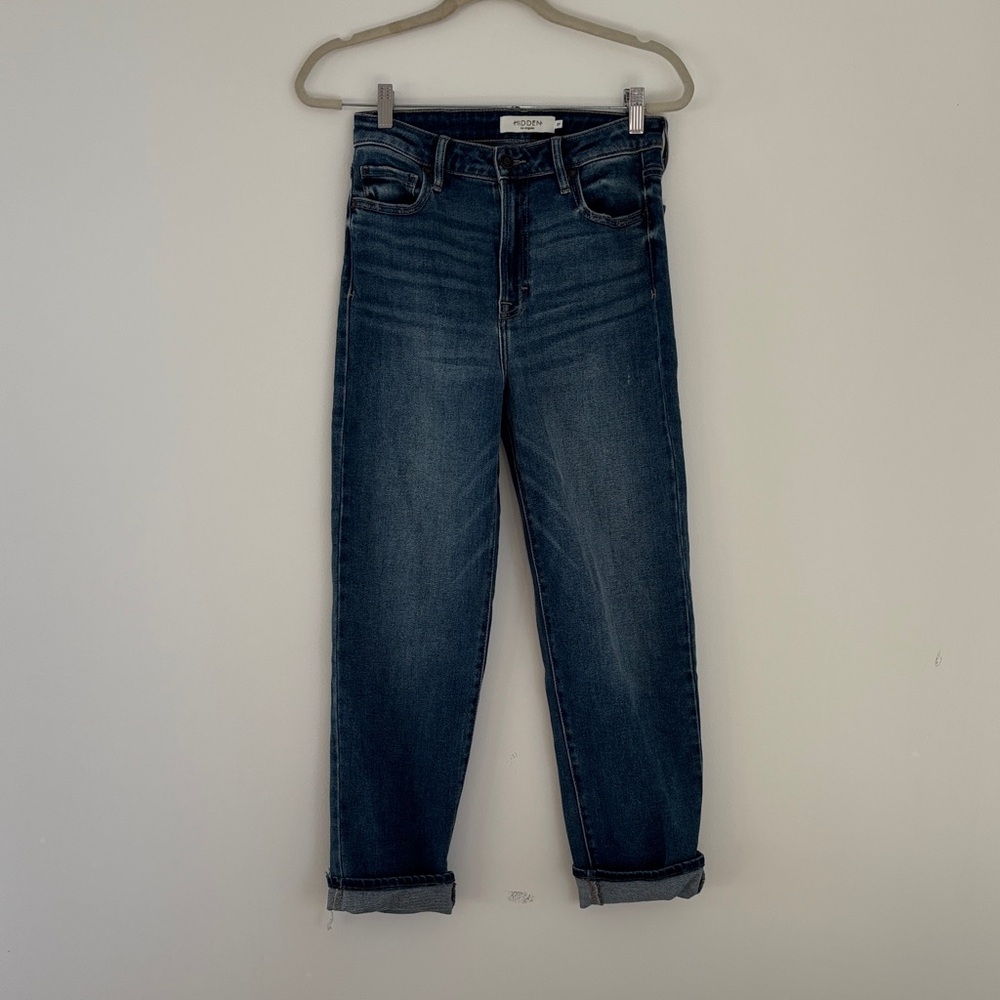 Dark Blue Ankle Jeans for Women
